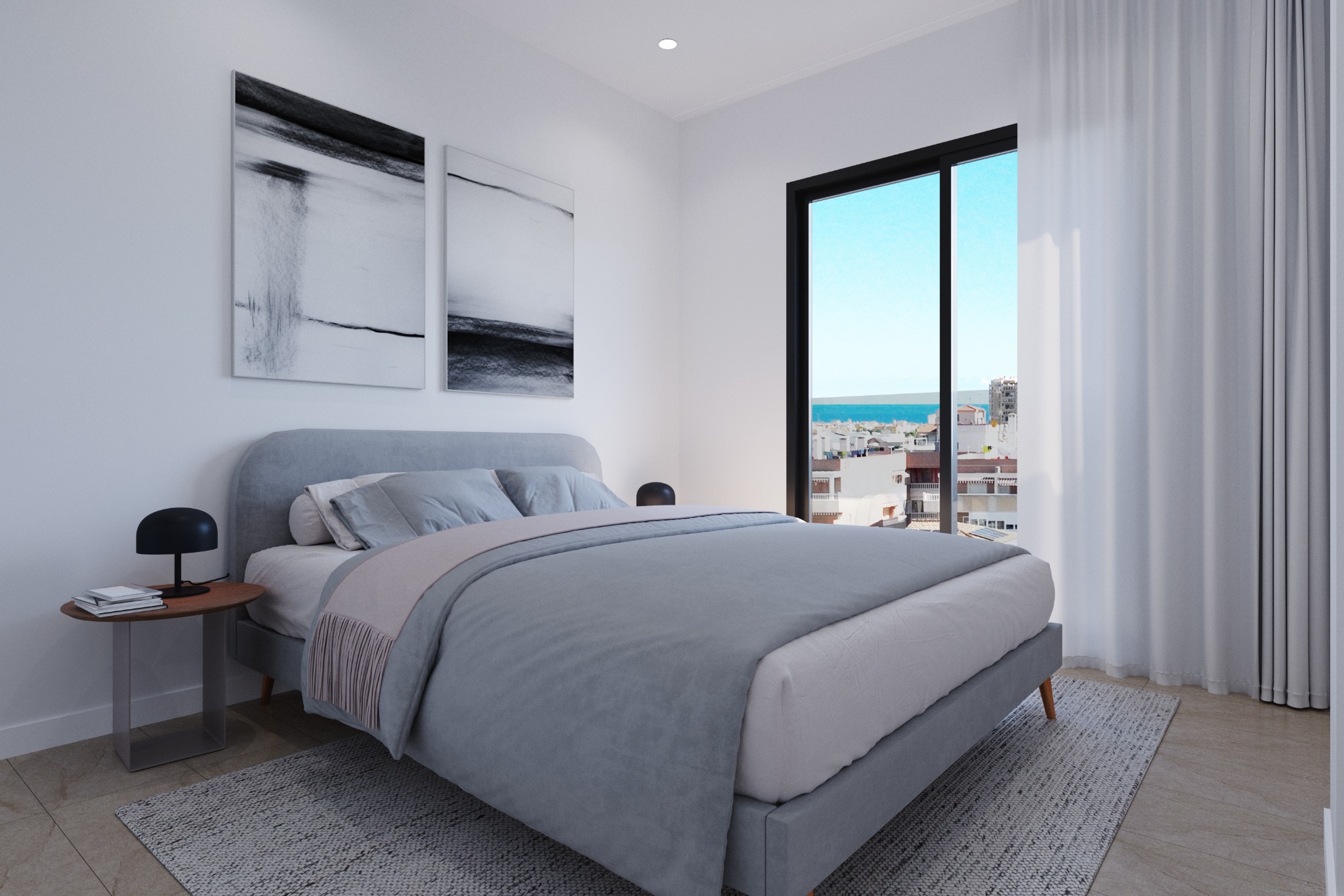 Dormitorio principal de vivienda