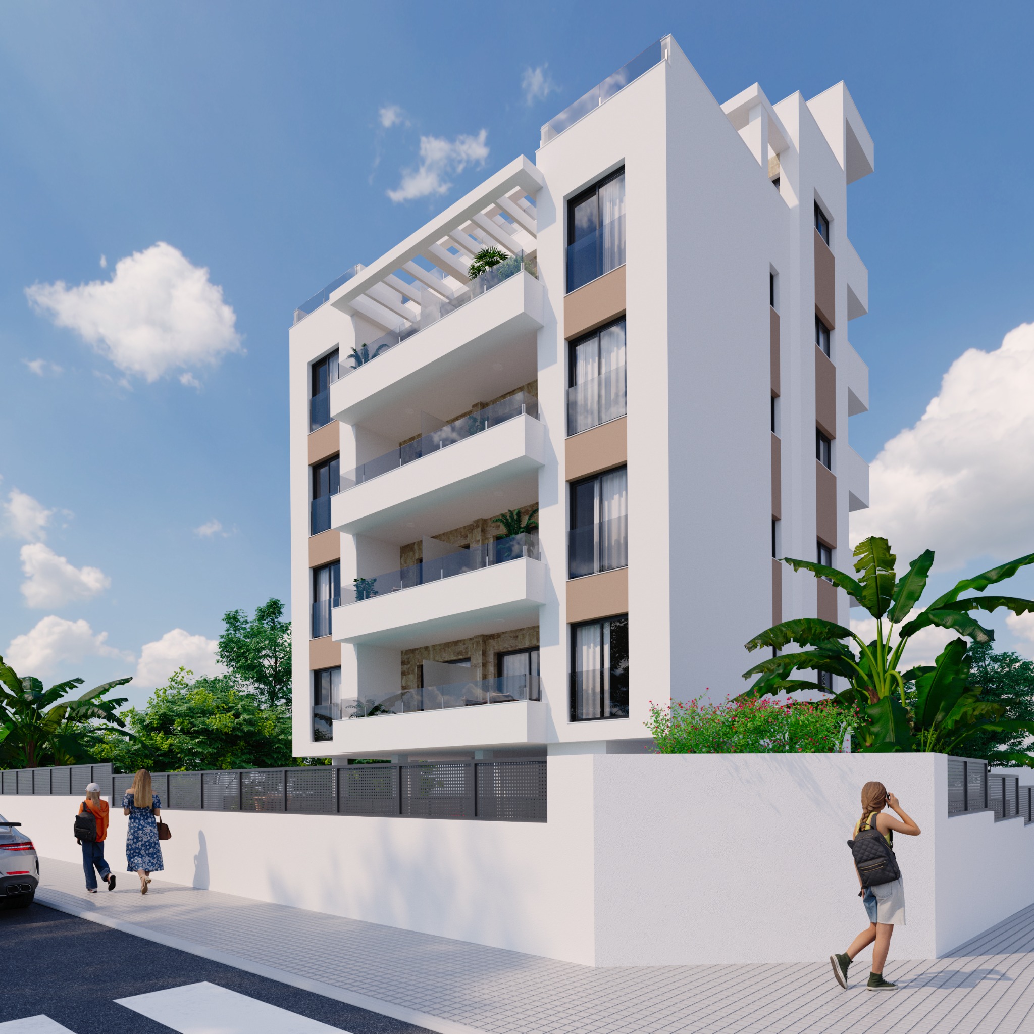 Fachada principal de Edificio Marcelina en Torrevieja